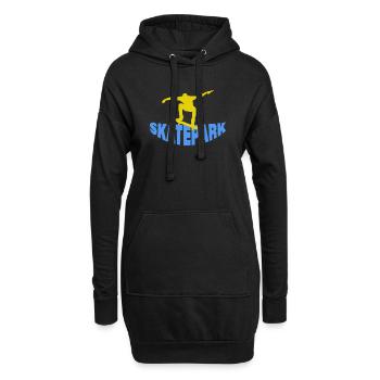 SKATEPARK - Hoodie-Kleid - Schwarz - Vorne