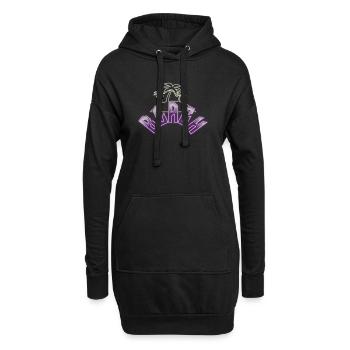 Beach - Hoodie-Kleid - Schwarz - Vorne