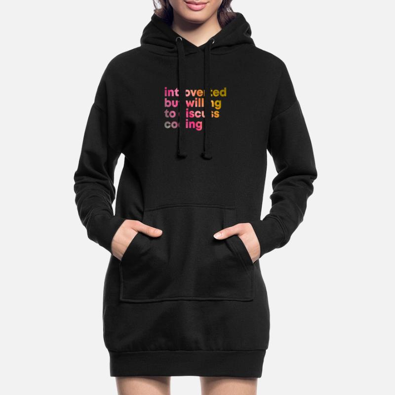 Codierung Codierung Codierung Hoodie-Kleid