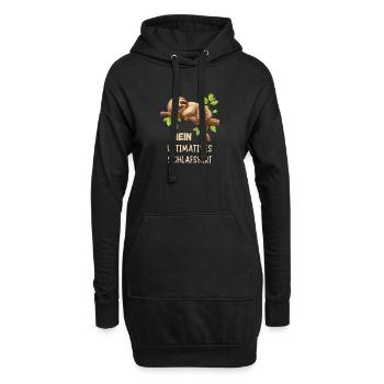 Mein Ultimatives Faultier Schlafshirt Tier Pyjama - Hoodie-Kleid - Schwarz - Vorne