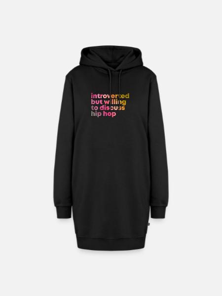 Hip Hop Hip Hop Hip Hop - Hoodie-Kleid - Schwarz