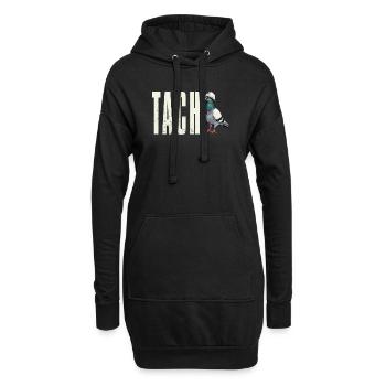 T-Shirt Ruhrpott Tach Dialekt Taube Ruhrgebiet - Hoodie-Kleid - Schwarz - Vorne