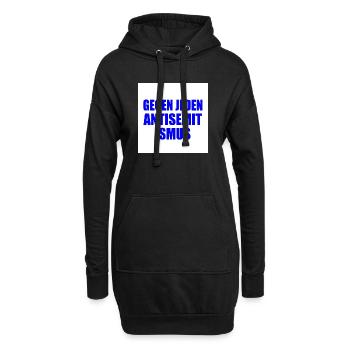 gegen jeden antisemitismus - Hoodie-Kleid - Schwarz - Vorne