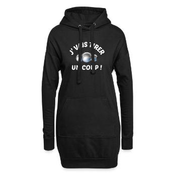 boules de pétanque, pétanque, bouliste - Sweat-shirt à capuche long Femme - noir - Devant