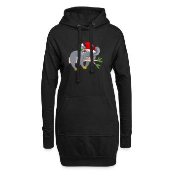 WEIHNACHTEN KOALA BÄR - Hoodie-Kleid - Schwarz - Vorne