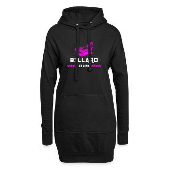 Le billard c'est la vie - Sweat-shirt à capuche long Femme - noir - Devant