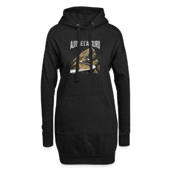 Montée de l’Alto de L’Angliru - Sweat-shirt à capuche long Femme - noir - Devant