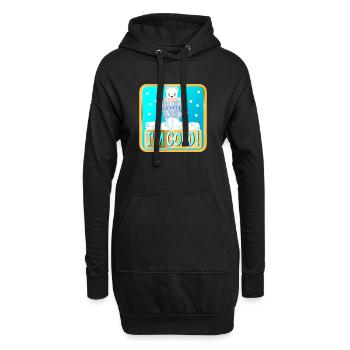 MIR IST KALT - WINTER EISBÄREN - Hoodie-Kleid - Schwarz - Vorne