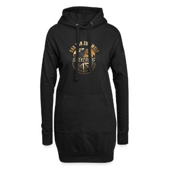 Das Tor zur Welt - Spiekeroog - Hoodie-Kleid - Schwarz - Vorne