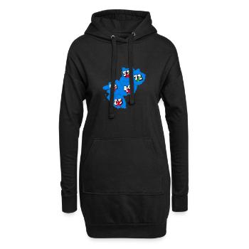 Région pays de la loire - Sweat-shirt à capuche long Femme - noir - Devant