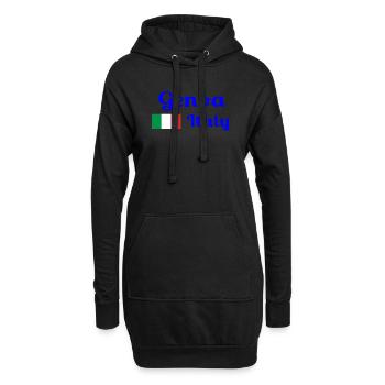 Gênes Italia - Imprimés élégants - Sweat-shirt à capuche long Femme - noir - Devant