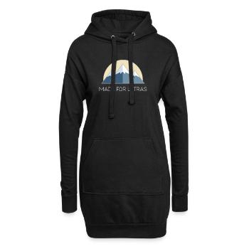 Montagnes - Conçu pour les ultras - Sweat-shirt à capuche long Femme - noir - Devant