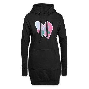 Love Assemble 00 - Hoodie Dress - black - Front