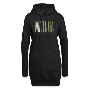 Matcha Girl – Cadeau pour les amateurs de thé - Sweat-shirt à capuche long Femme - noir - Devant