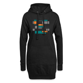 Graphic No.1 - Hoodie-Kleid - Schwarz - Vorne