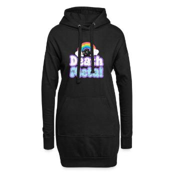 Death metal - Sweat-shirt à capuche long Femme - noir - Devant