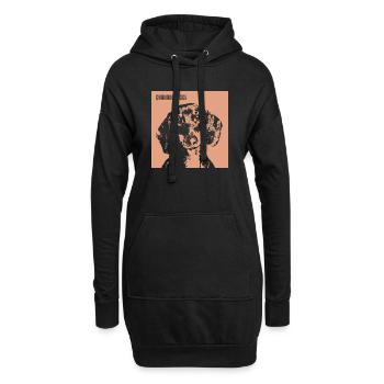 Granadadaggl - Sweat-shirt à capuche long Femme - noir - Devant