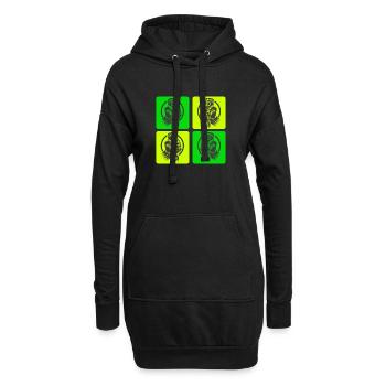 Schrauber Power Style - Hoodie-Kleid - Schwarz - Vorne