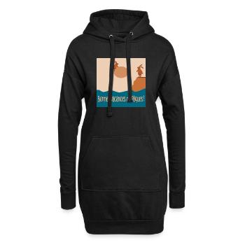 Bonnes vacances de Pâques - Sweat-shirt à capuche long Femme - noir - Devant