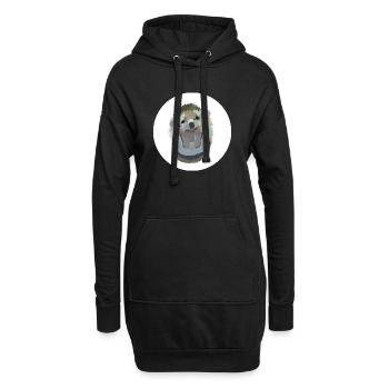 Ida Igel - Hoodie-Kleid - Schwarz - Vorne