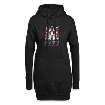 Space Shuttle - Die Reise beginnt - Hoodie-Kleid - Schwarz - Vorne
