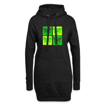 Soldaten Engel Design - Hoodie-Kleid - Schwarz - Vorne