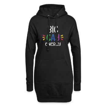 LGBTQ Pride Monat - Große schwule Energie - Hoodie-Kleid - Schwarz - Vorne