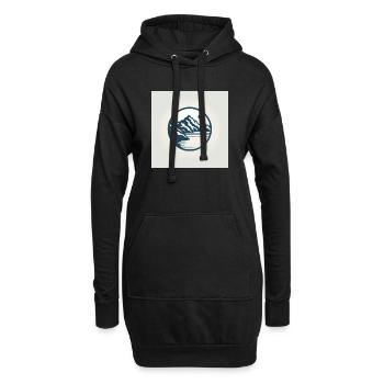 thun niesen Berge Luft zum atmen - Hoodie-Kleid - Schwarz - Vorne
