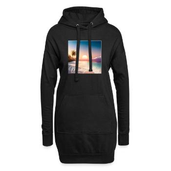 Montego Bay Sunset Jamaica Dream Paradise - Sweat-shirt à capuche long Femme - noir - Devant
