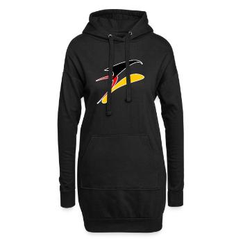 DL9 - Hoodie-Kleid - Schwarz - Vorne