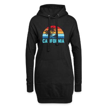 California - Hoodie-Kleid - Schwarz - Vorne