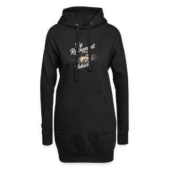 Balade en voiturette de golf pour maman et papa - Sweat-shirt à capuche long Femme - noir - Devant