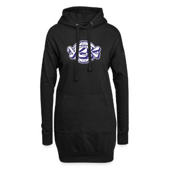 Y2K - Hoodie-Kleid - Schwarz - Vorne