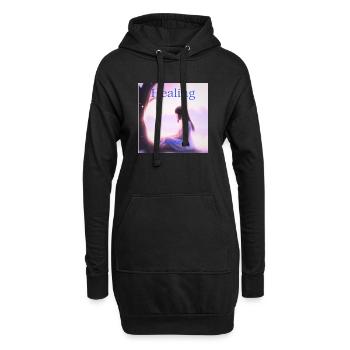 Guérison en cours – Quiet Strength Editi - Sweat-shirt à capuche long Femme - noir - Devant