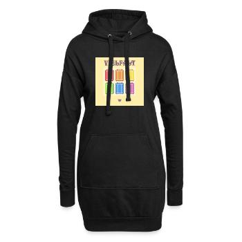 VIELFALT INKLUSION PRIDE KOFFER - Hoodie-Kleid - Schwarz - Vorne