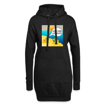 SCHNECKEN SONNENUNTERGANG STRAND - Hoodie-Kleid - Schwarz - Vorne