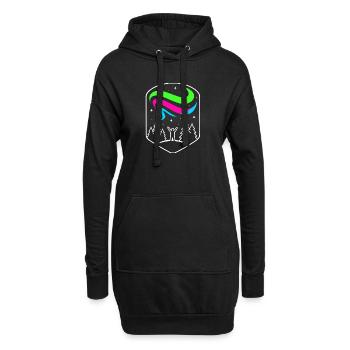 Aurora in the Forest - Hoodie-Kleid - Schwarz - Vorne