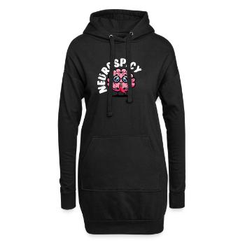 Neurospicy – T-shirt neurodivergent au piment - Sweat-shirt à capuche long Femme - noir - Devant