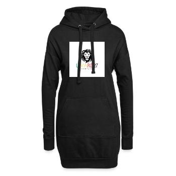 Lion d'Affirmation Élégant et Puissant - Sweat-shirt à capuche long Femme - noir - Devant