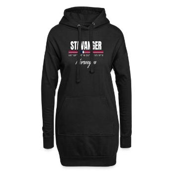 Stavanger - Hoodie-Kleid - Schwarz - Vorne