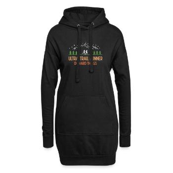 Ultra Trail Runner - Faites des choses difficiles - Sweat-shirt à capuche long Femme - noir - Devant