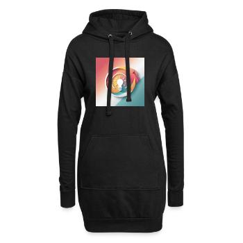 Illustration de créativité abstraite - Sweat-shirt à capuche long Femme - noir - Devant