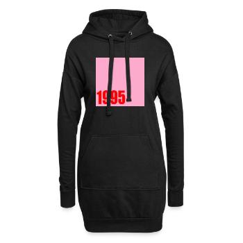 Geburtstag 1995 - Hoodie-Kleid - Schwarz - Vorne