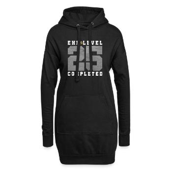 25. Hochzeitstag - Hoodie-Kleid - Schwarz - Vorne