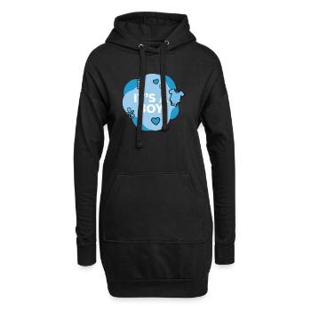 Es ist eine Babyparty für Jungen und Babys - Hoodie-Kleid - Schwarz - Vorne