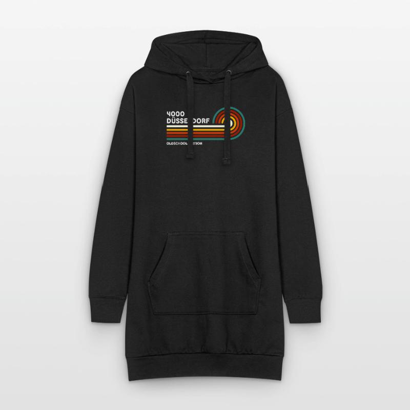 Düsseldorf Retro Shirt 4000 Postal Code Hoodie Dress