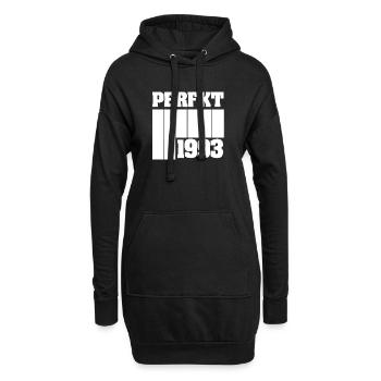 Design rétro intemporel de 1993 - Sweat-shirt à capuche long Femme - noir - Devant