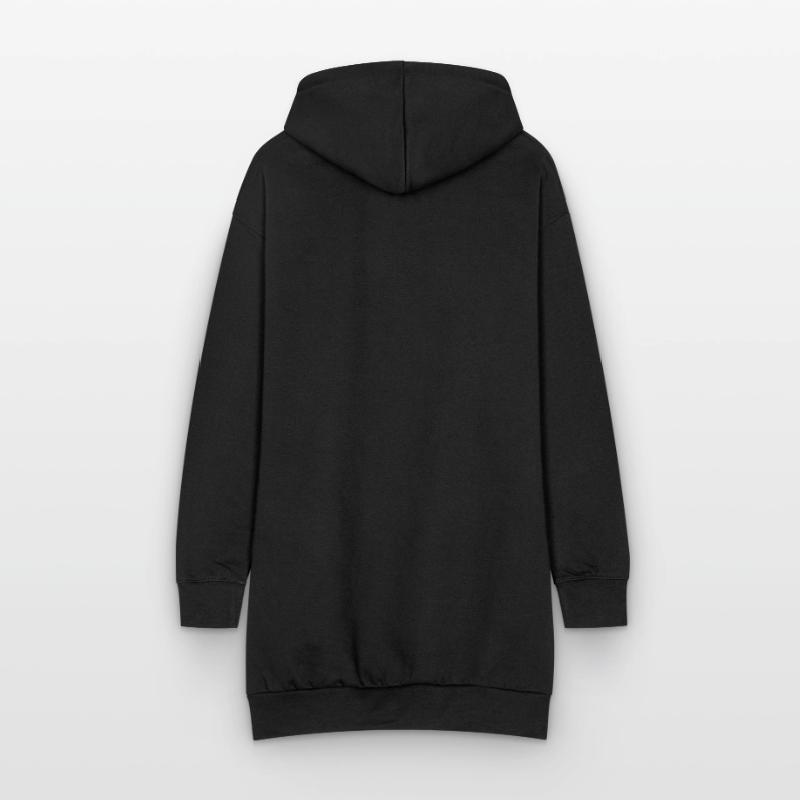 Celestial Code Pattern on Dark Background Hoodie Dress