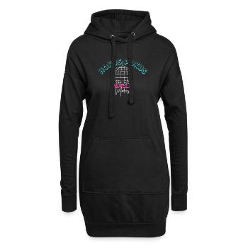 Hokus Pokus Malle Modus - Hoodie-Kleid - Schwarz - Vorne