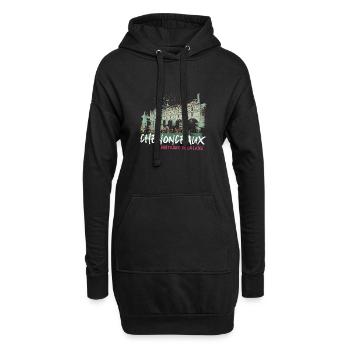 Châteaux de la Loire à Chenonceaux - Sweat-shirt à capuche long Femme - noir - Devant